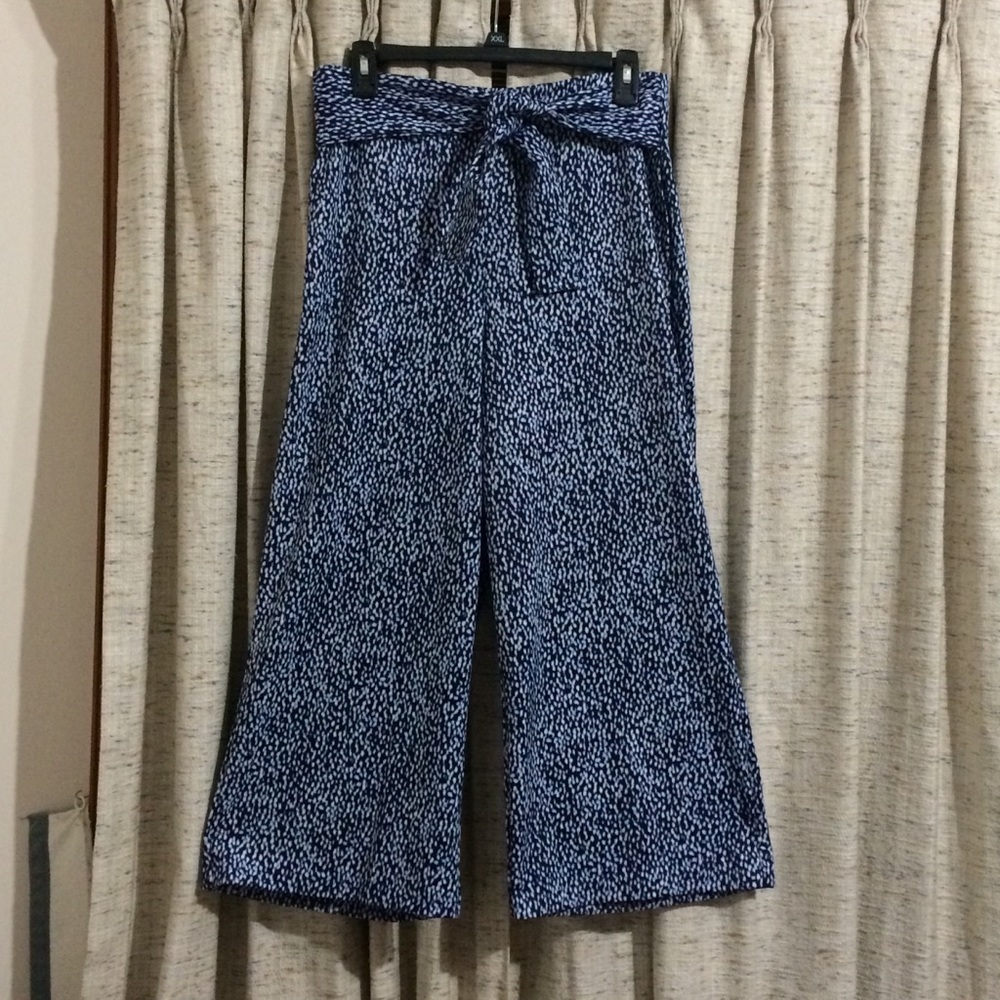 MICHAEL Michael Kors Tie Waist Cropped Pants - Medium